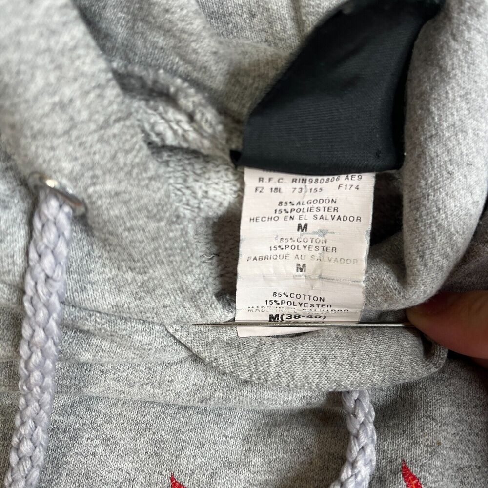 THRASHER Sweatshirt Mens M Hoodie Pullover Sweater Flames Magazine Distressed - Picture 9 of 13